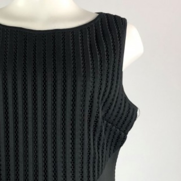 Samuel Dong Black Sleeveless Top Size L - Picture 3 of 4